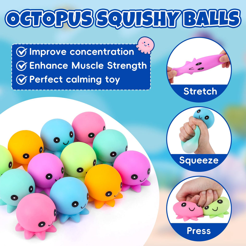 24 Pack Slow Rising Ice Cube Squishy Stress Balls，Stress Cube for Adults Kids , Bulk Taba Squish Fidget Toys, Square Squeeze Toy for Classroom Prizes, Mini Nice Cube Squishy for Party Favors