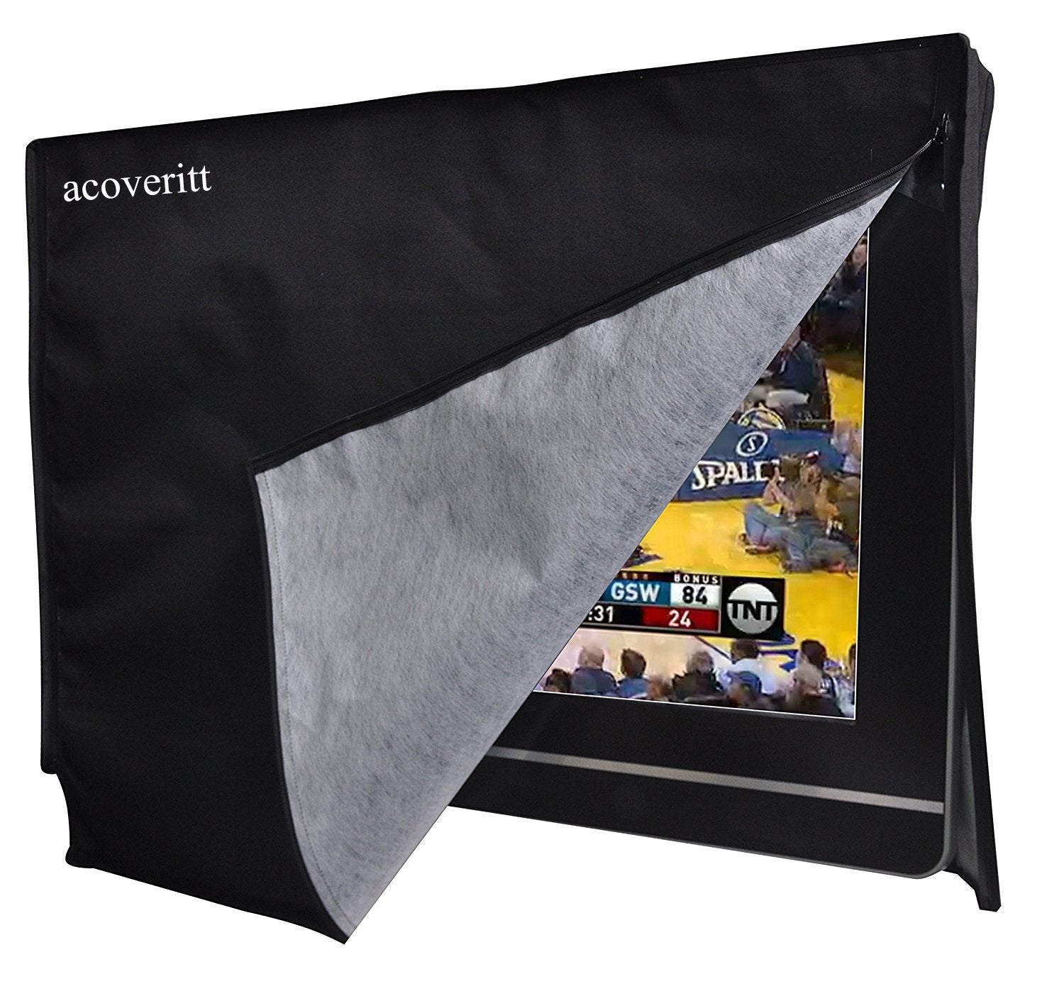 Outdoor 22”-24“-26" TV Set Cover,Scratch Resistant Liner Protect LED Screen Best-Compatible with Standard Mounts and Stands (Beige)