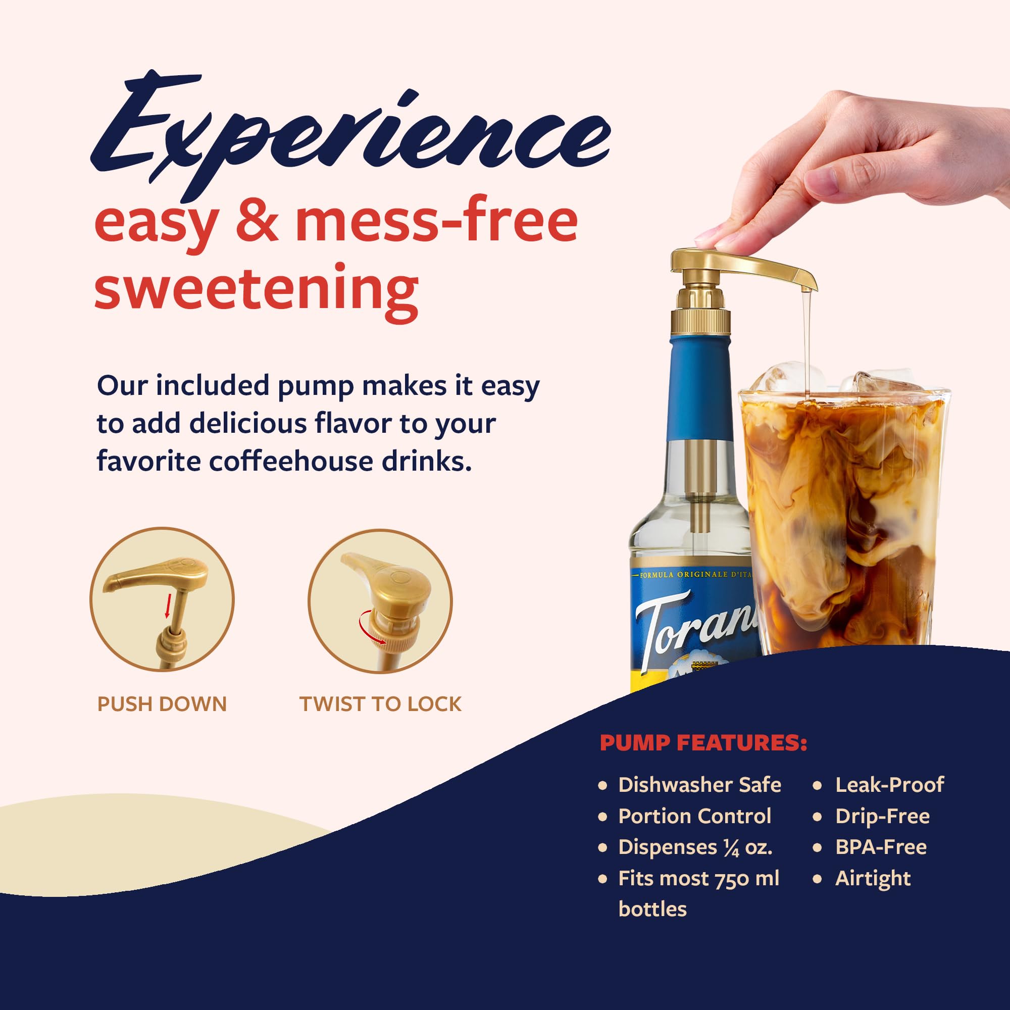 Torani Sugar Free Flavored Drink Syrup Coffee Favorites Variety Pack, Caramel, Peanut Butter Cup, Vanilla & Brown Sugar Cinnamon, 25.4 fl oz (Set of 4)