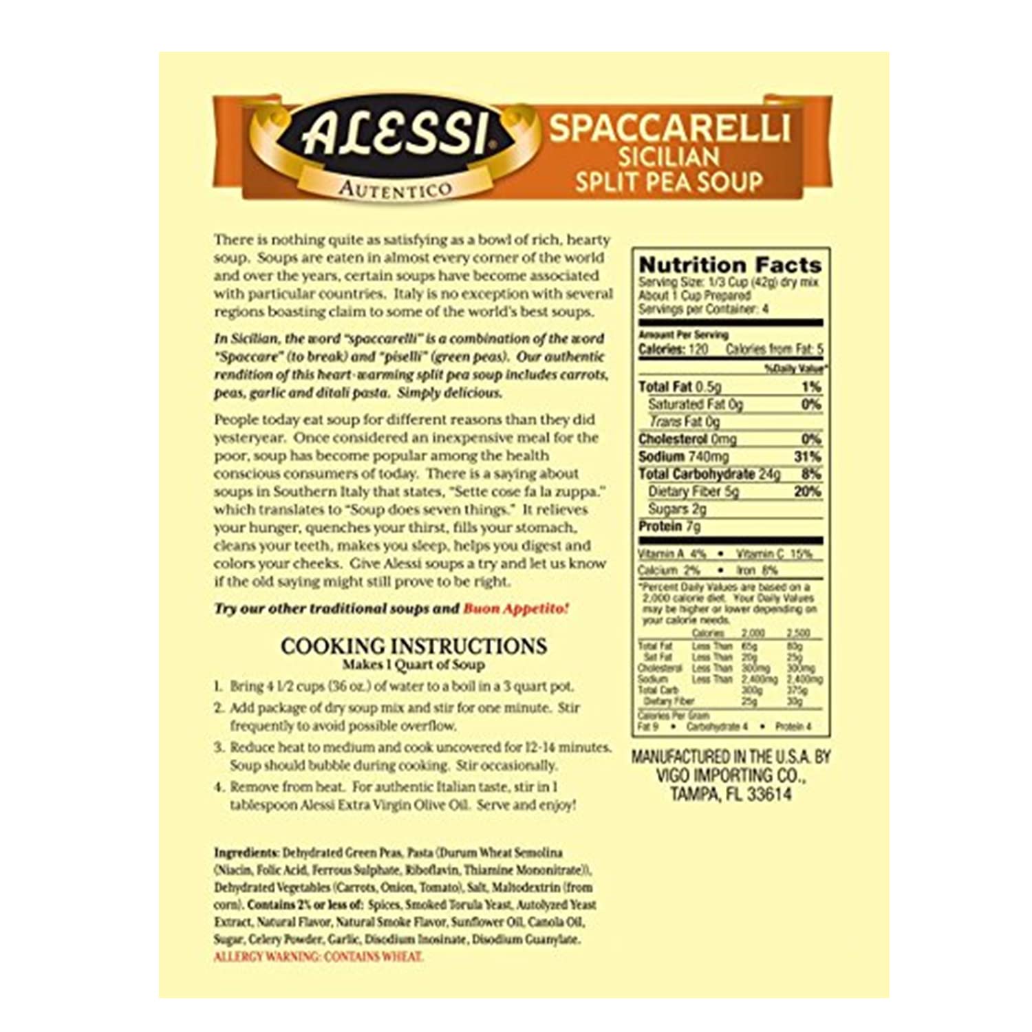 Alessi Autentico Premium Soups, Traditional Flavors, 6oz (Chicken Noodle, Pack of 6)