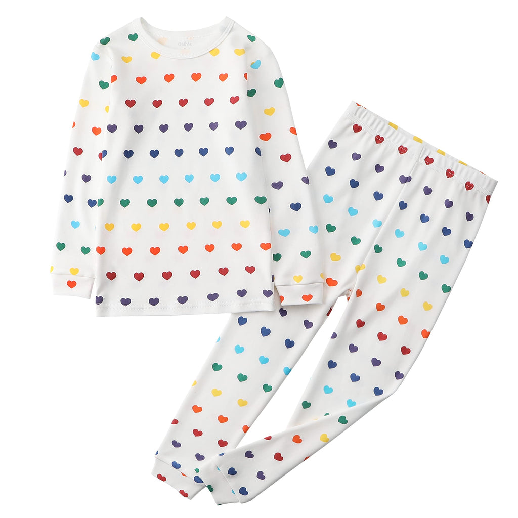 Owlivia 100% Organic Cotton Baby Long Sleeve Pajama Sets, Toddler Boy Girl 2-Piece Sleepwear