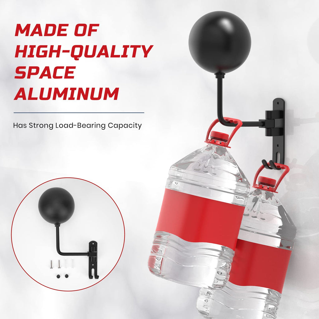 Helmet Hanger Wall Mount 180° Swivel Helmet Holder for Motorcycle Bike Racing Outerwear Sports Gear