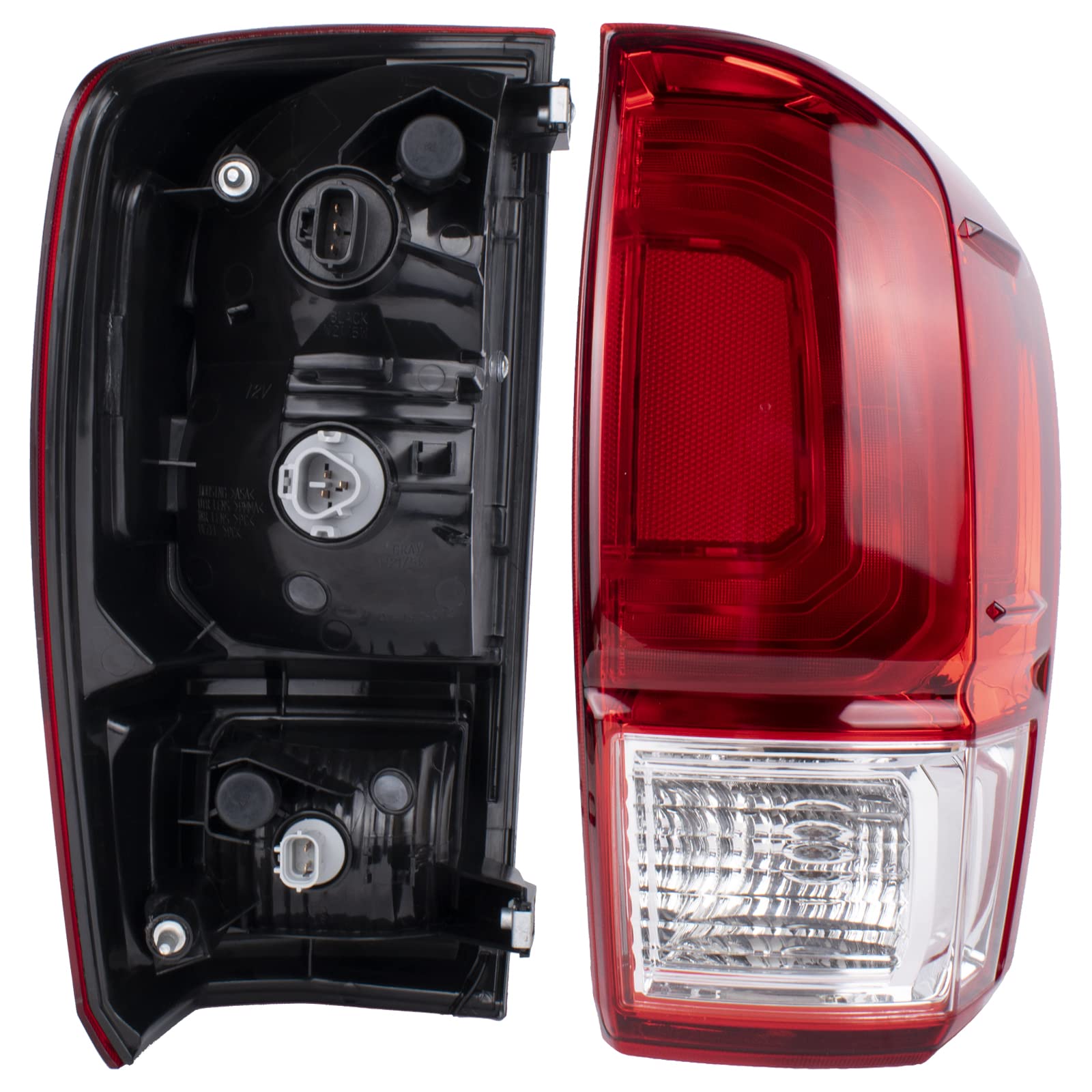 Boine Tail Light Compatible With 2016 2017 2018 2019 2020 Toyota Tacoma Pickup Left Driver Side Red Brake Rear Lights Housing Replace 81550-04170 (Left Driver Side)