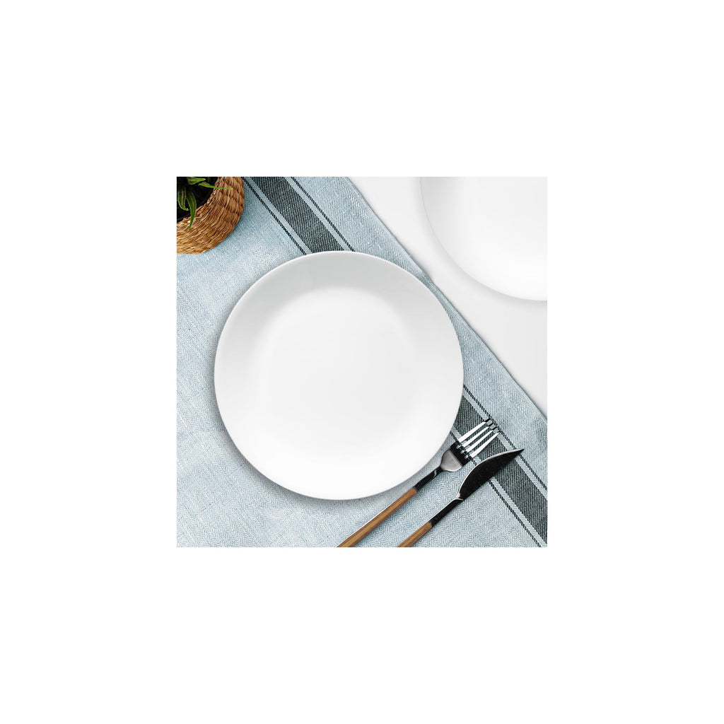 Corelle 3125 Vitrelle Glass Winter Frost Cereal Bowl, White, 18 oz, Pack of 6