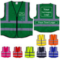 Custom Safety Vest for Men with Pockets Construction Vest High Visibility Reflective Vest Safety Vests Black Safety Vest
