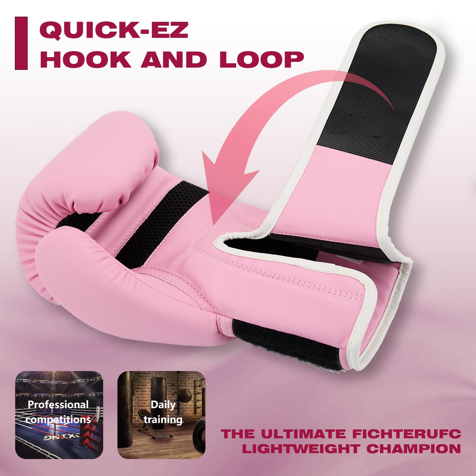 Boxing Gloves for Men Women, Sparring Training Punching MMA Kickboxing Boxing Gloves, Heavy Bag Workout Gloves for Boxing, Kickboxing, Muay Thai, MMA