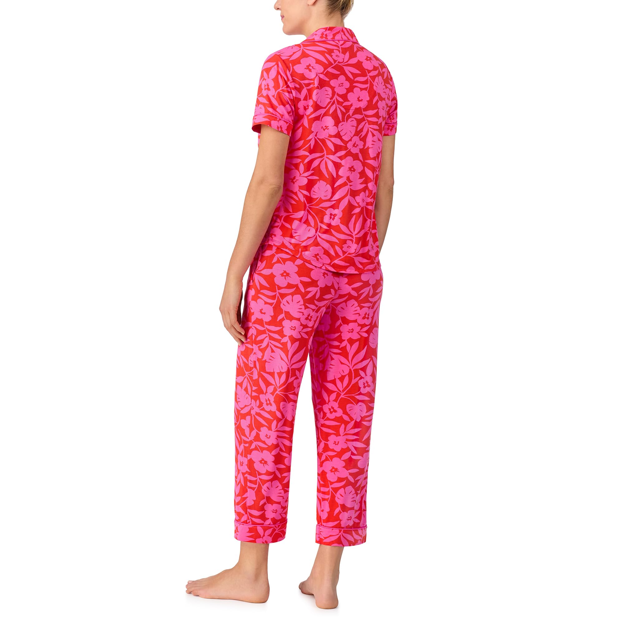 kate spade new york Short Sleeve Cropped Pant PJ Set