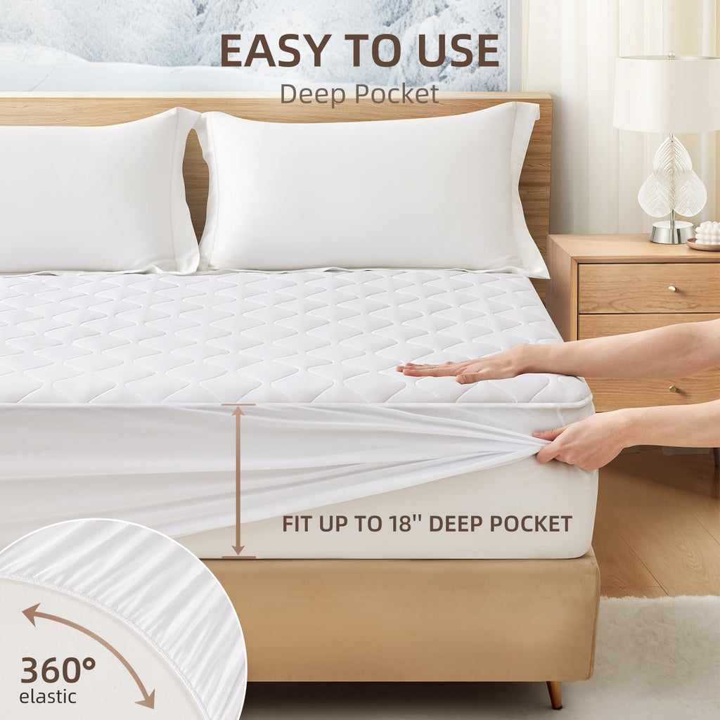 Caperia Heated Mattress Pad Quilted Multizone electric mattress pad Individual Body and Feet Bed Warmer 9 Heat Settings, 1-12 Hours Auto Off, Deep Pocket, Fast Heating, Machine Washable Twin 39''x75''