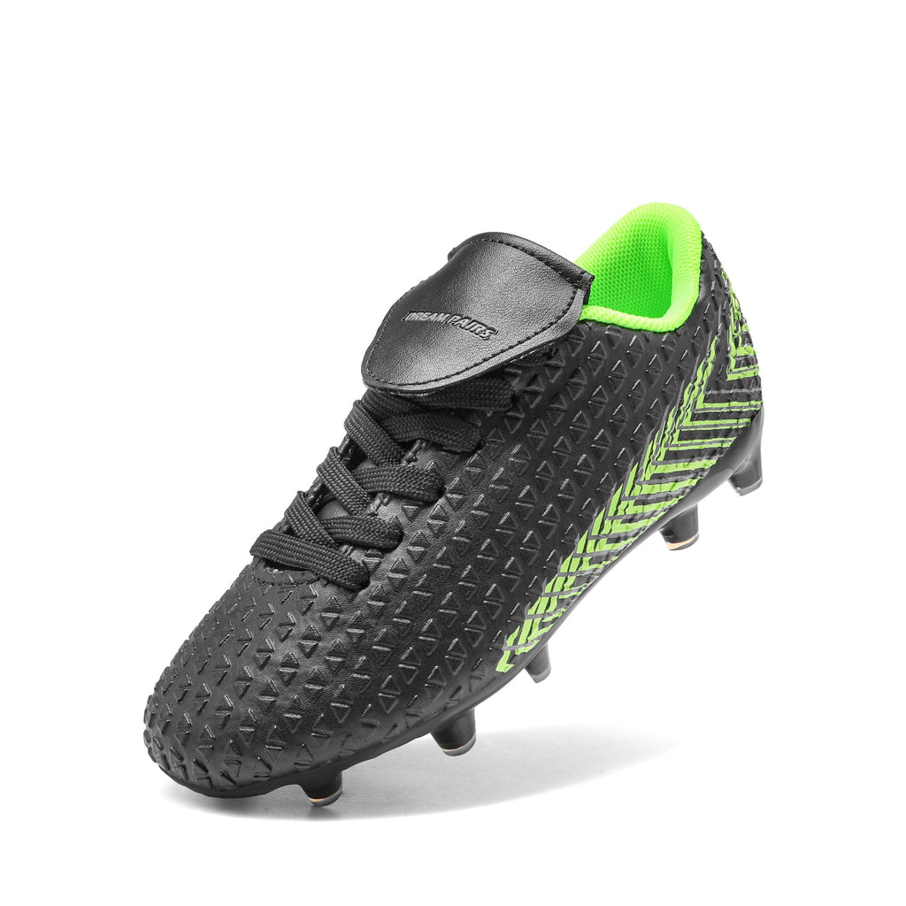 DREAM PAIRS Boys Girls Outdoor Soccer Cleats Firm Ground Football Shoes for Little/Big Kid