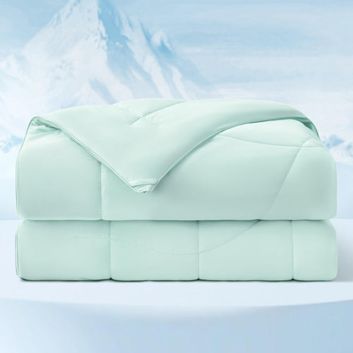 Bedsure Cooling Comforter King Size - Cooling Blankets for Hot Sleepers, Lightweight Comforter for Summer with Dual-Sided Cool Tech, Soft Breathable Cold Blanket for Sleeping, Grey, 102x90 Inches