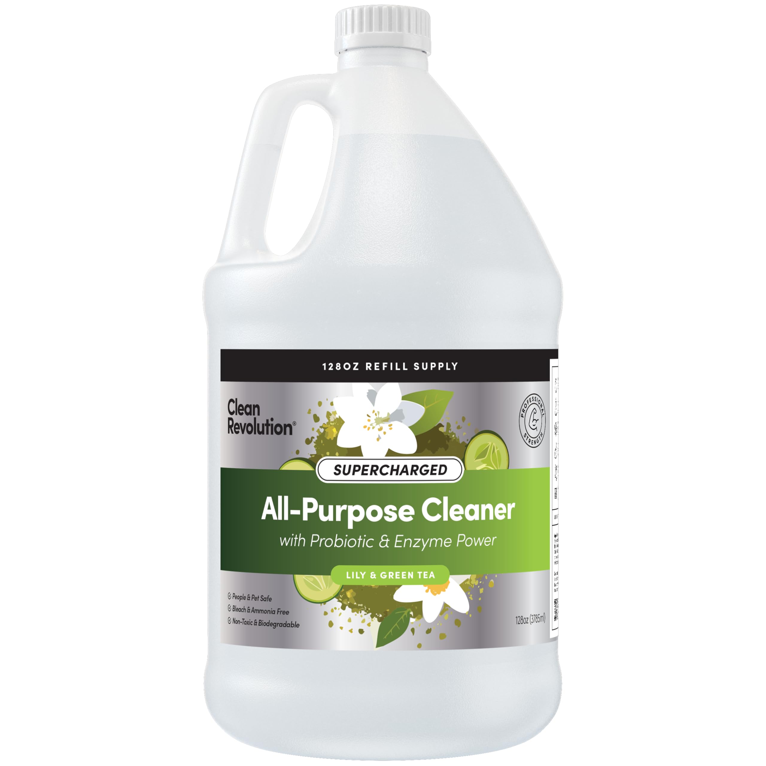 Clean Revolution Multi Surface Cleaner Refill Supply, Non-Toxic, Eco-Friendly & Plant-Based, Ready to Use, Dreamy Citrus, 128 Fl Oz (1 Gallon)