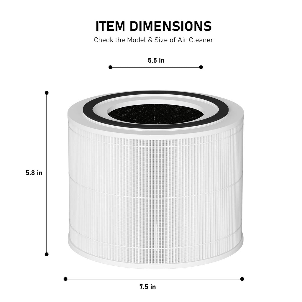 240 True Replacement Filter Compatible with Puro 240 Air Cleaner Purifier, 3-in-1 Model 14 Filter Replacement, 2 Pack