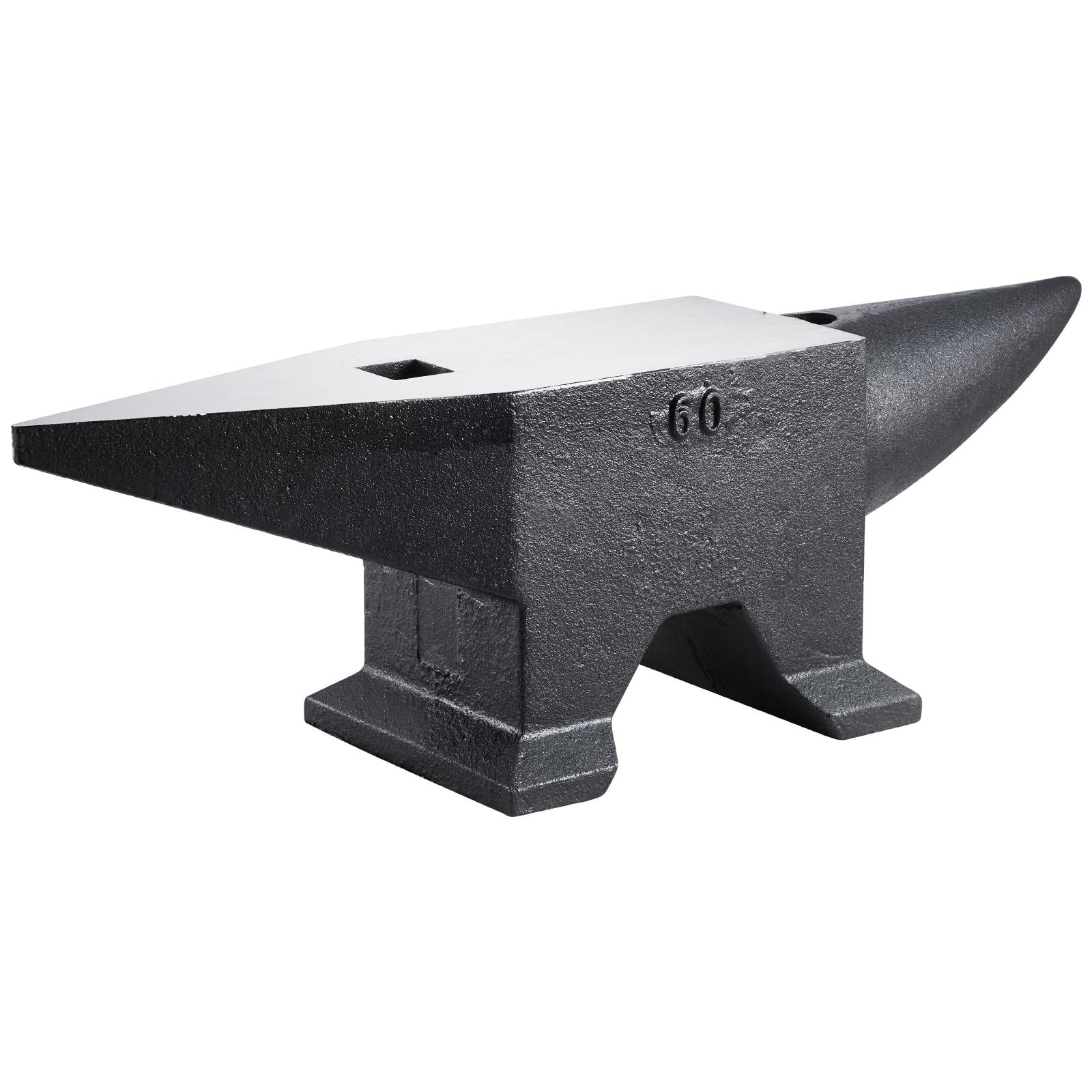 VEVOR Single Horn Anvil, 9 Lbs Cast Steel Anvil, High Hardness Rugged Round Horn Anvil Blacksmith, Compact Design and Stable Base, Forge Tools and Equipment, Metalsmith Tool for Bending and Shaping