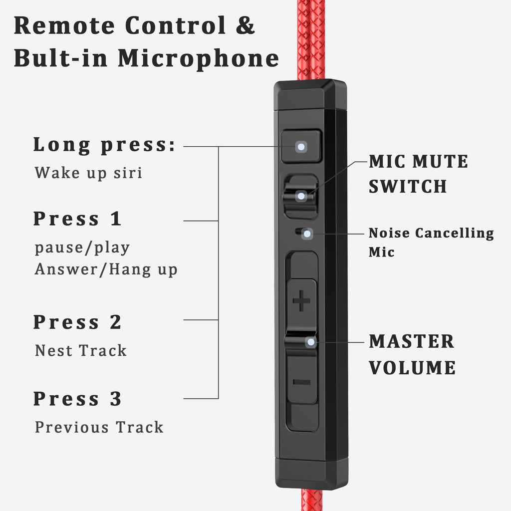 KASOTT SoundMaster Pro V1 - Gaming Earphones with Dual Audio Drivers,Battle Buds,in-Line Mic with Mute and Volume Control, Compatible with Xbox Series,Xbox One,PS5,PS4,Switch,Pc with 3.5mm Aux