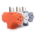 [ETL Listed] Cable Matters 3-Pack 3 Way Plug Adapter 15A 1875W, 3 Prong 3 Outlet Adapter, Power Splitter Plug Outlet, 3 Way Electrical Splitter, Black