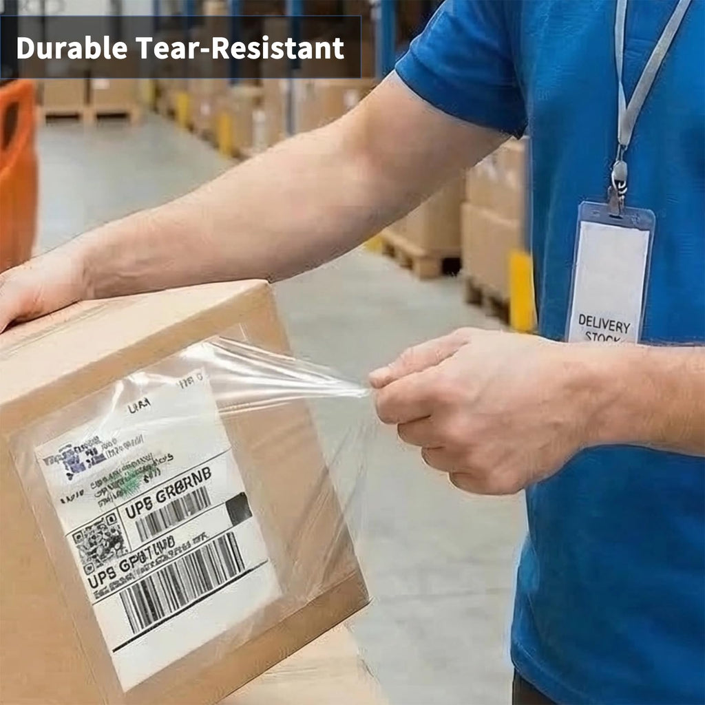 9527 Product 4.5" x 5.5" Clear Adhesive Top Loading Packing List/Shipping Label Envelopes (100 Pack)