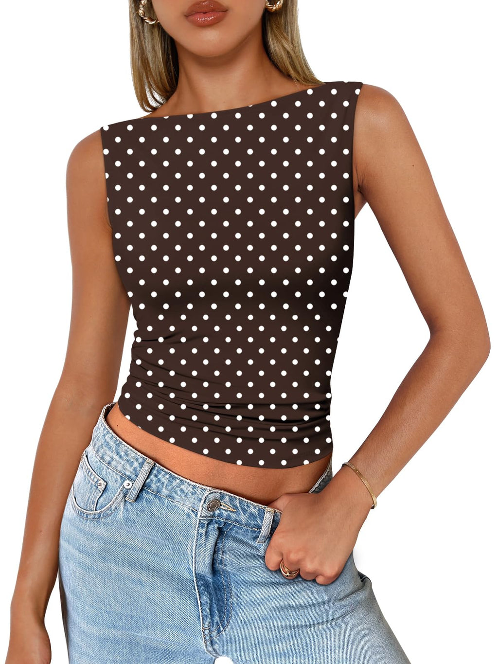 Trendy Queen Women Going Out Summer Tank Tops Spring Casual Basic Cute 2026 Sleeveless Shirt Vacation Fashion Outfit Clothes