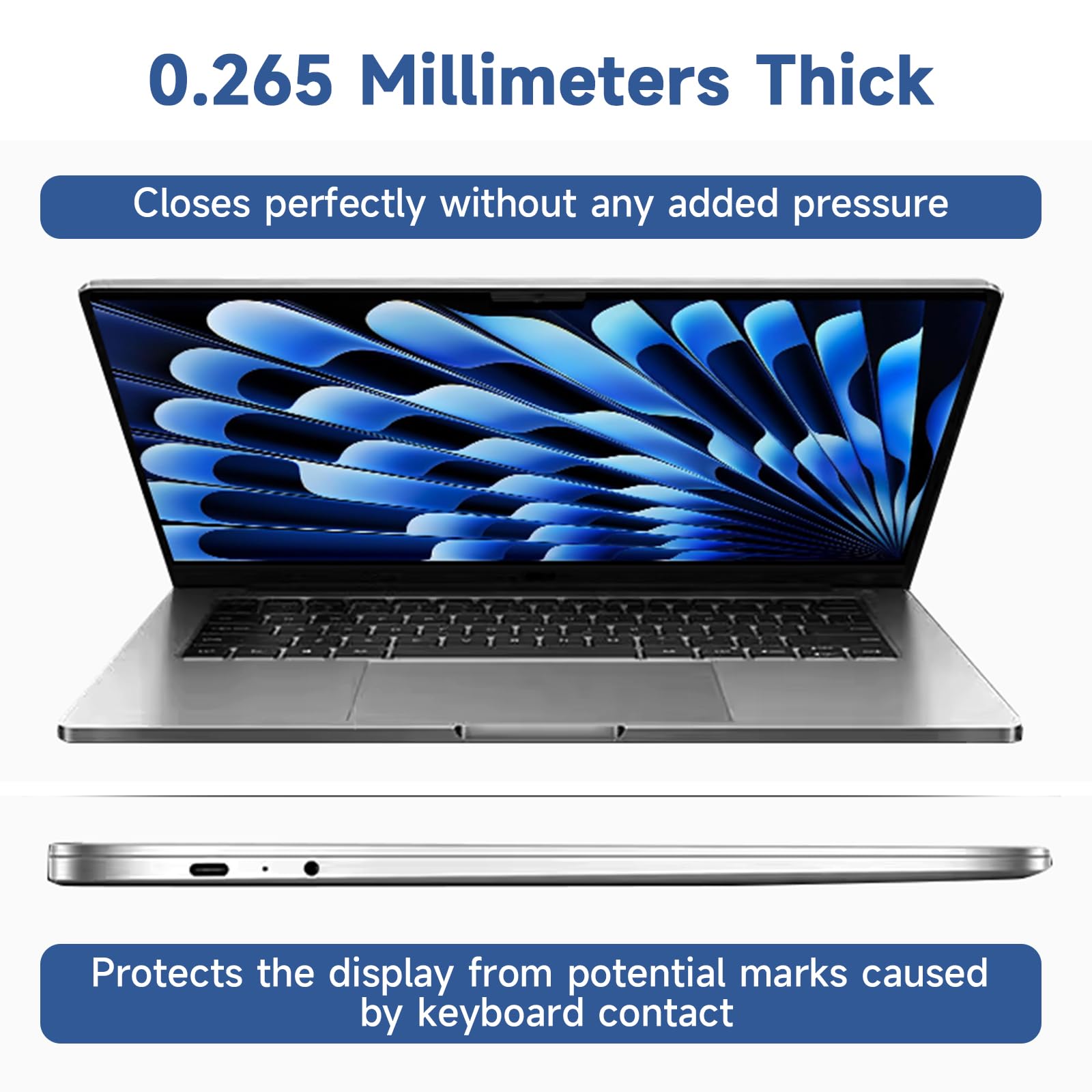 Paquete de 2 protectores de pantalla compatibles con MacBook Pro de 13 pulgadas (2016-2022 / M1, M2) y MacBook Air de 13 pulgadas (2018-2021 / M1), protector de pantalla antirreflejos, protector de