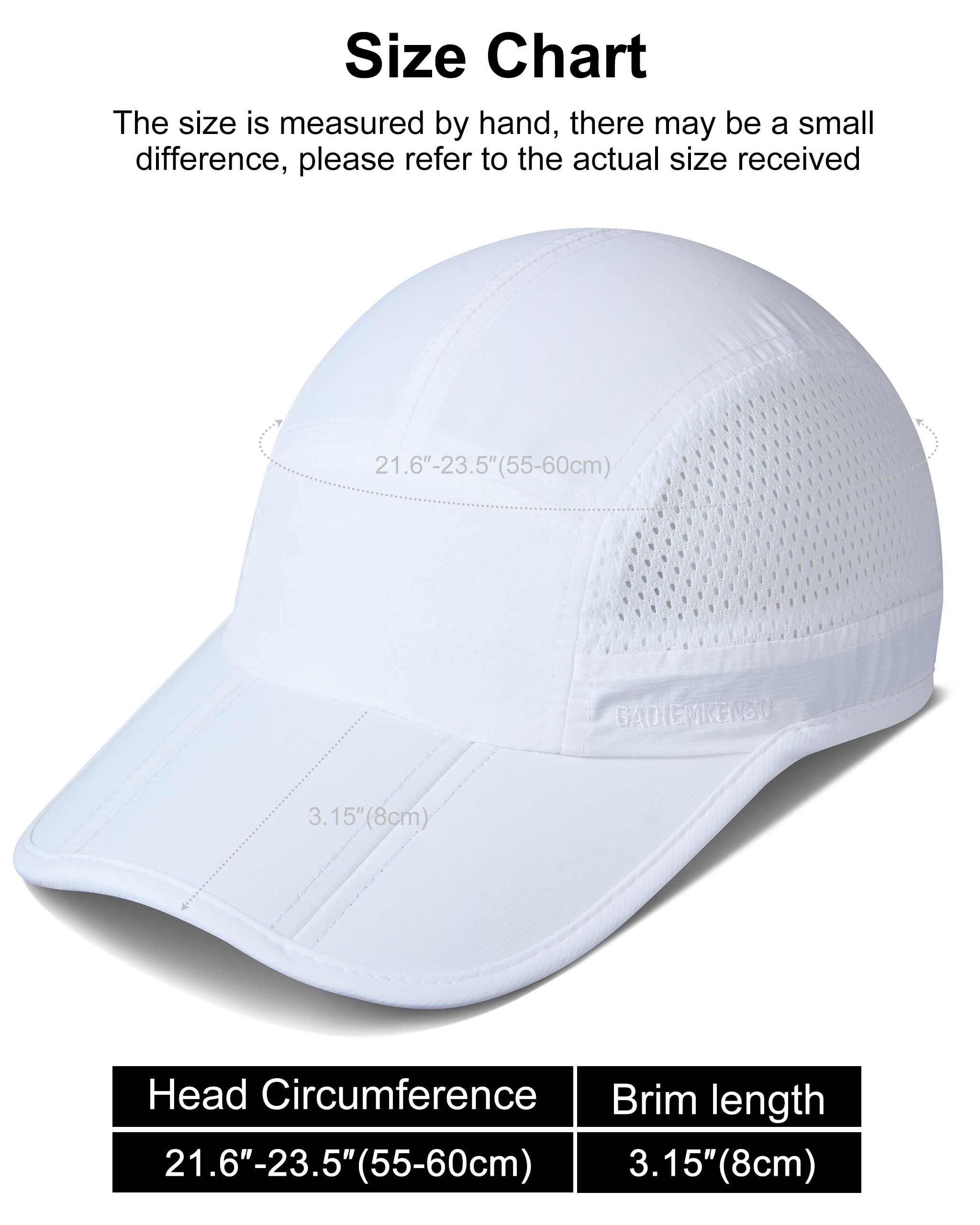 GADIEMKENSD Mens Folding Outdoor Hat Long Brim UPF 50+ Sun Protection