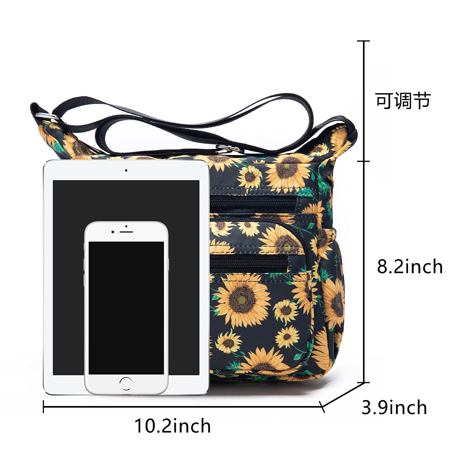 Pealwel Women Shoulder Handbag Roomy Multiple Pockets Bag Ladies Crossbody Purse Tote Top Handle Satchel