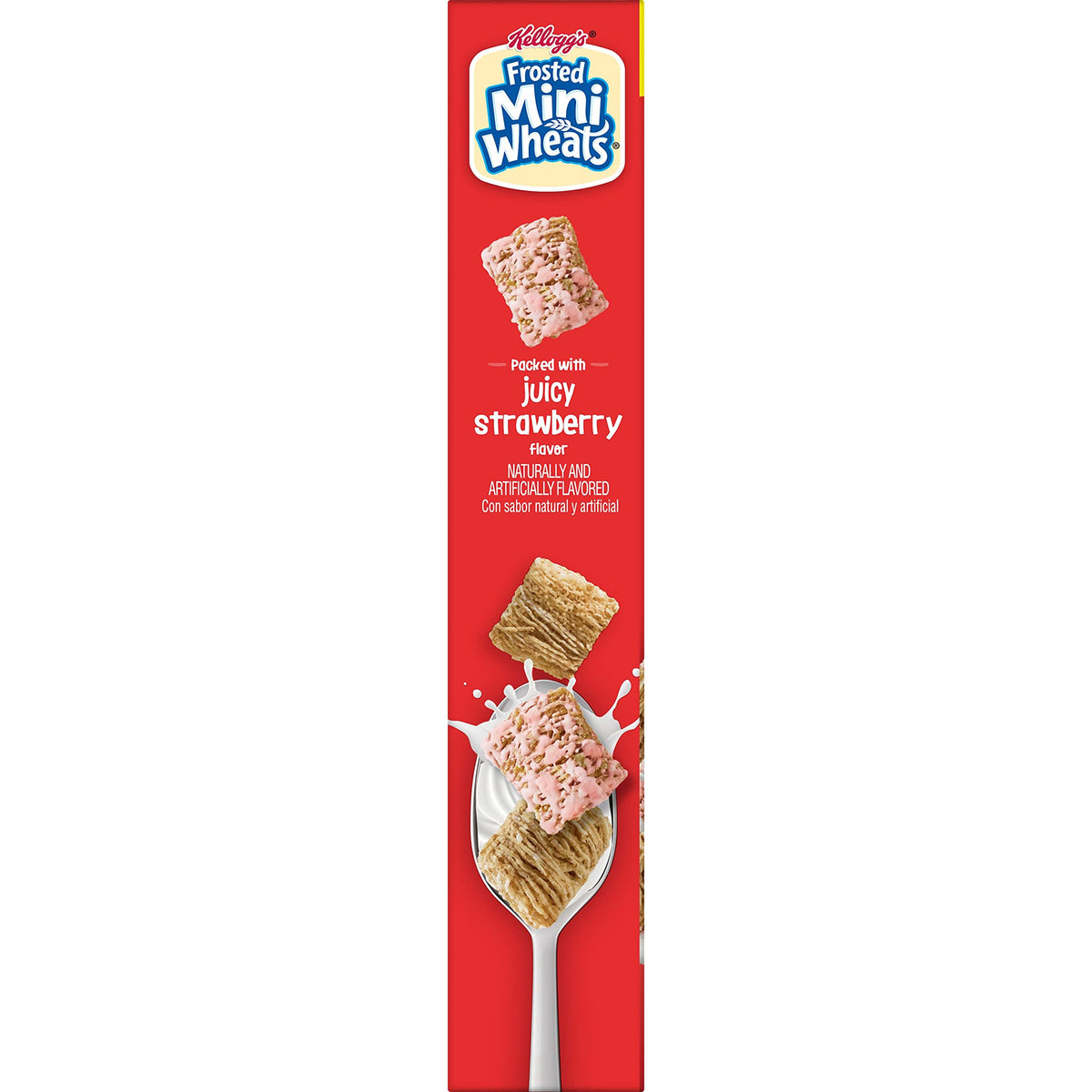 Kellogg's Frosted Mini-Wheats Cold Breakfast Cereal, High-Fiber, Whole Grain, Family Size, Original, 24oz Box (1 Box)