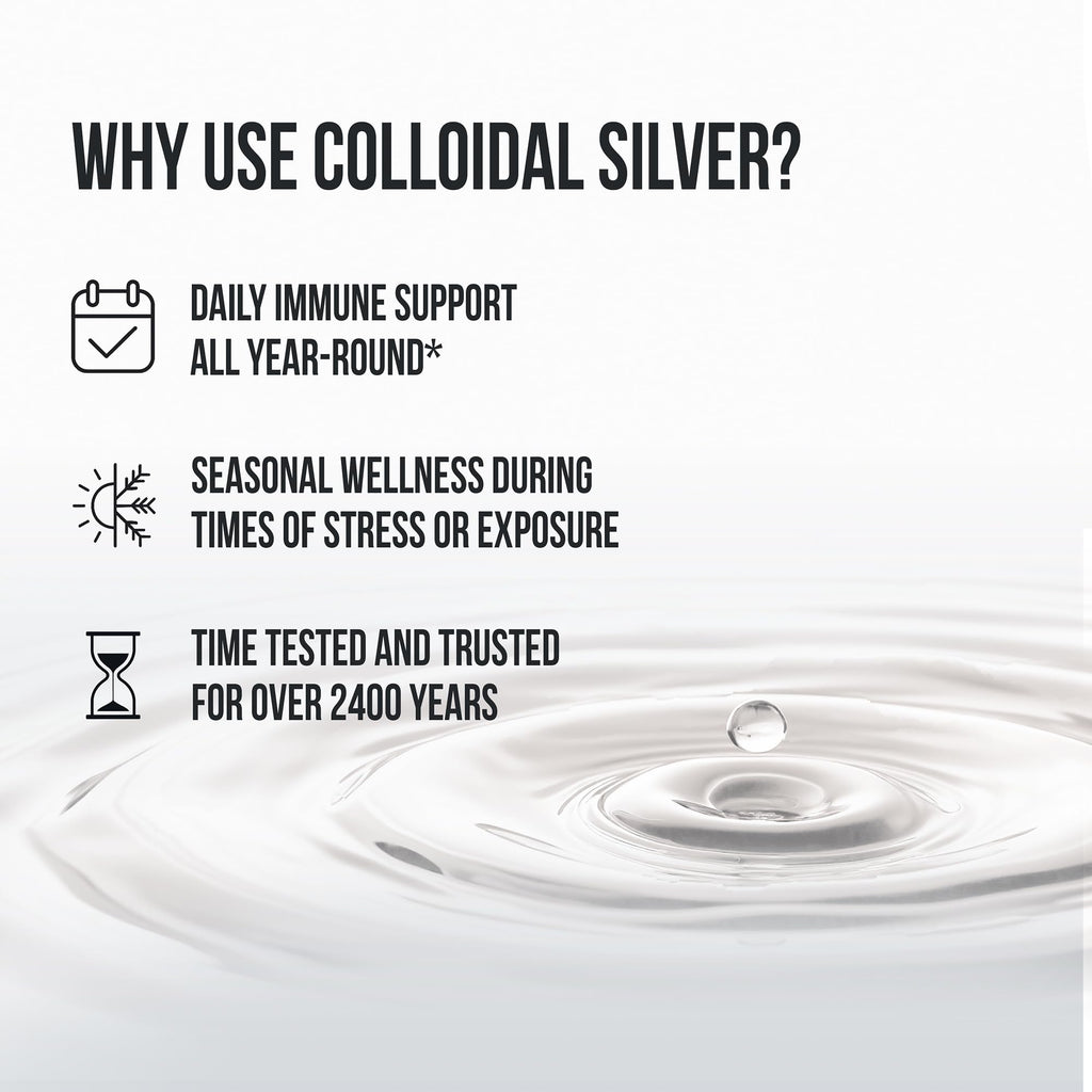 Sovereign Silver Kids Immune Support - Colloidal Silver, Bio-Active Silver Hydrosol, 10 ppm, Liquid Dropper, 4 Fl Oz, (118 mL)