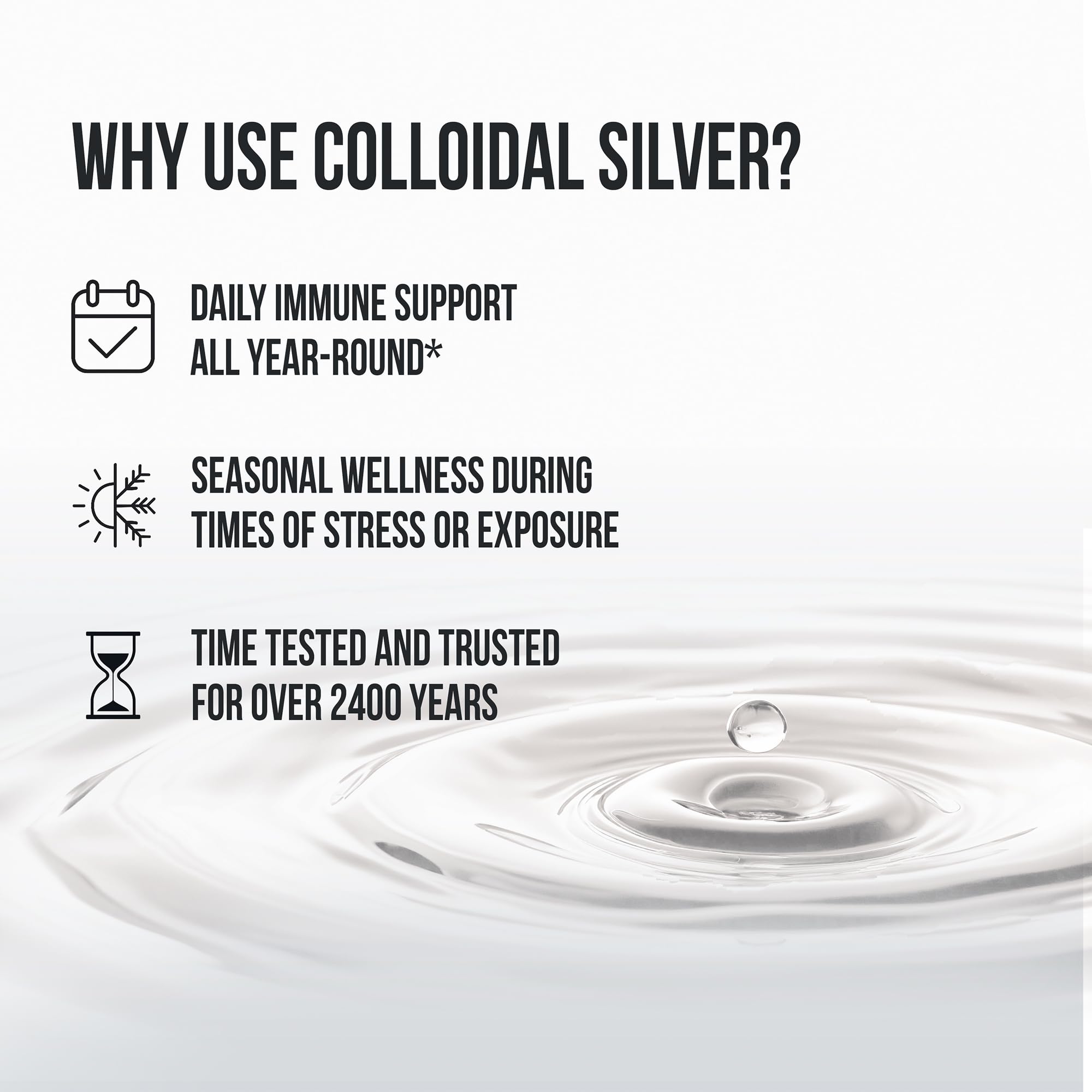 Sovereign Silver Kids Immune Support - Colloidal Silver, Bio-Active Silver Hydrosol, 10 ppm, Liquid Dropper, 4 Fl Oz, (118 mL)