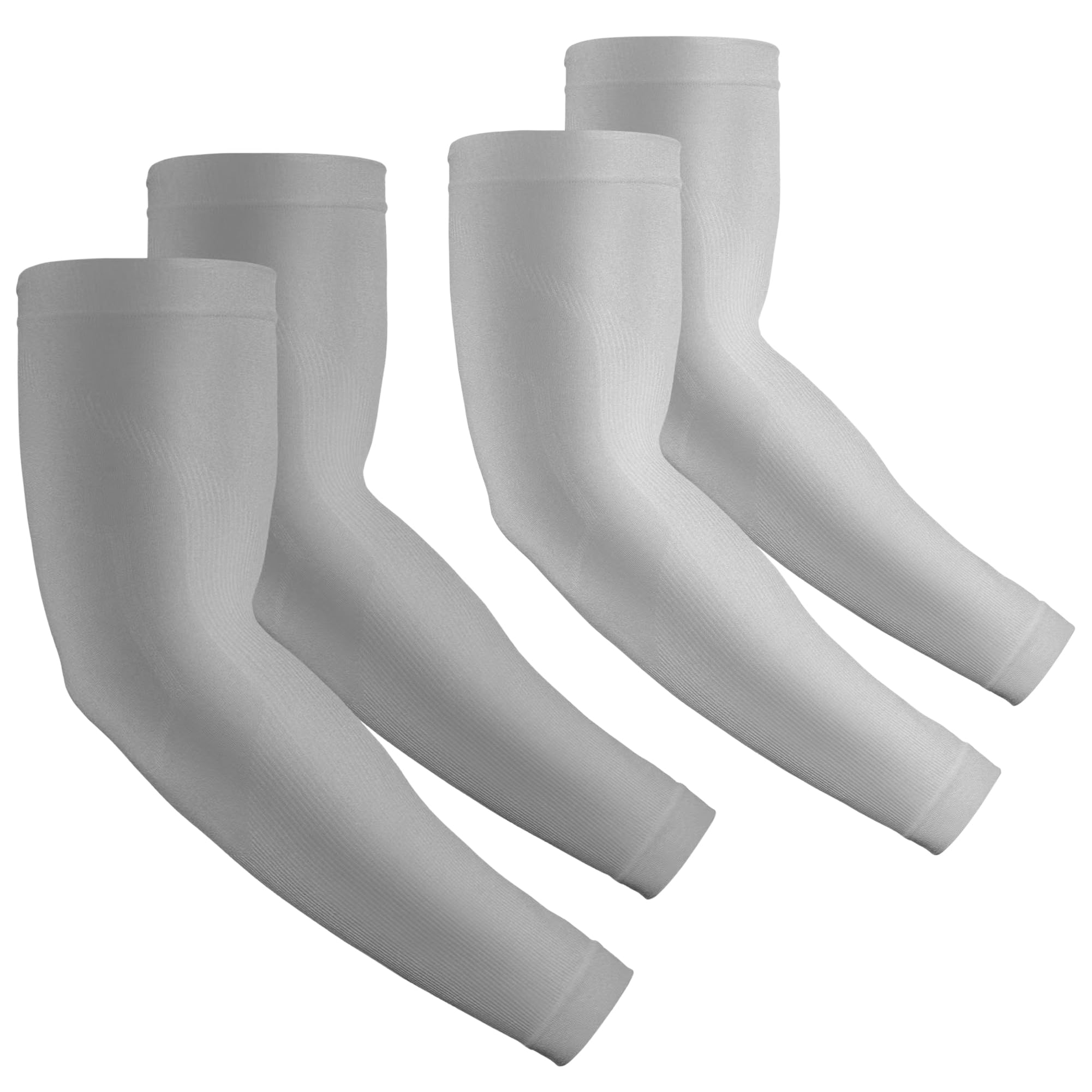 2 Pairs UV Protection Cooling Arm Sleeves Compression Sun Sleeves for Men Women Youth, Tattoo Cover Up, UPF 50