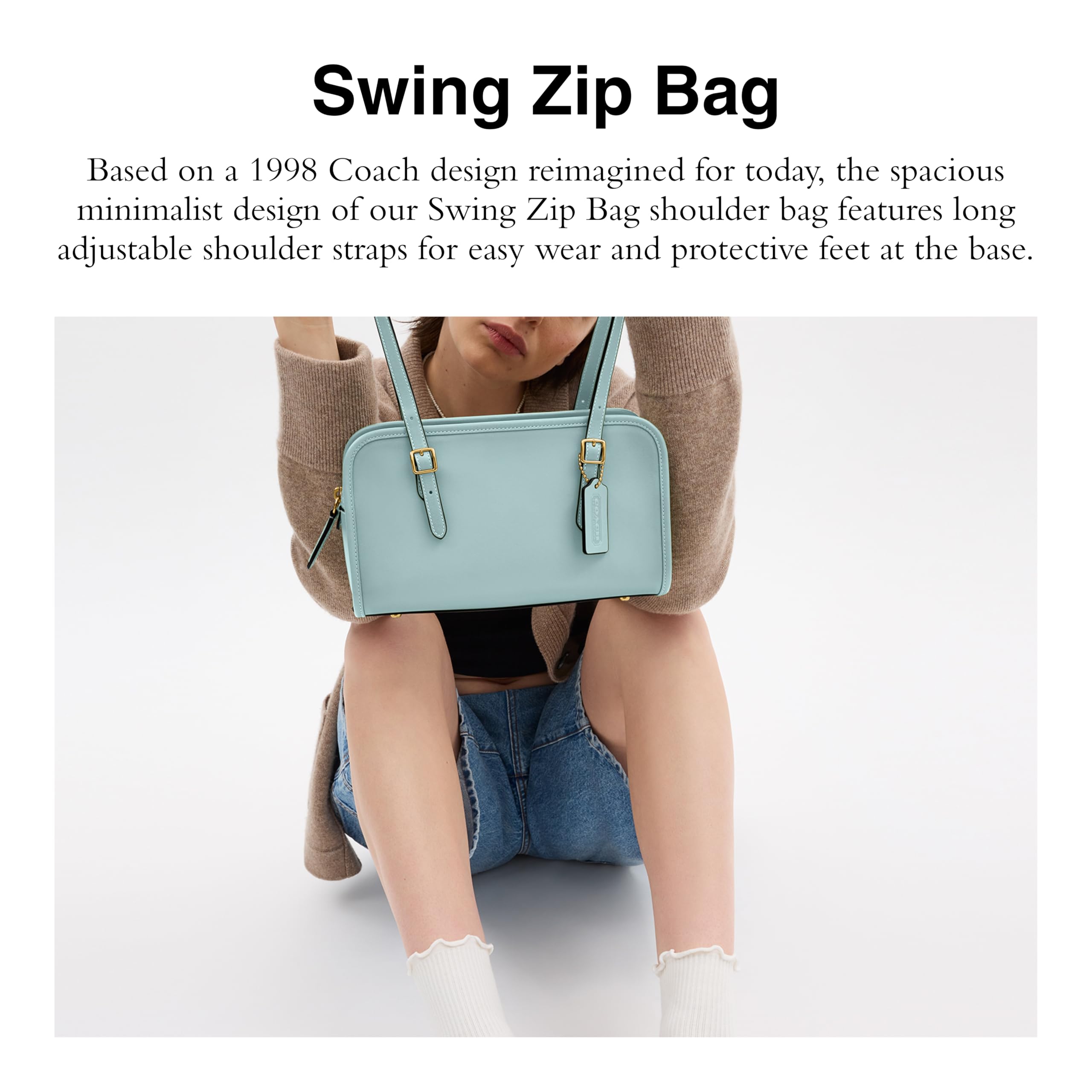 COACH Swing Zip Bag with Grommets