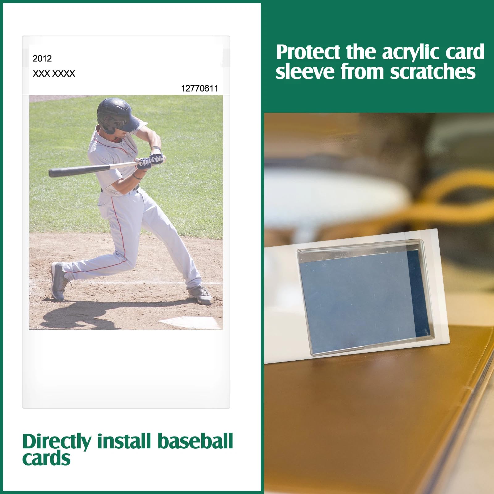 Lewtemi 100 Pcs Graded Card Sleeves Resealable Team Bags for Trading Cards Baseball Sports Slabs Holders Plastic Collectible Slabs Protection,3.5" x 5.5"