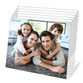 4x4 Acrylic Picture Frames, Set Of 6 Clear Acrylic Frameless Gift for Desktop Display, Standing Picture or Display Sign Holder with Inserts for Home Office