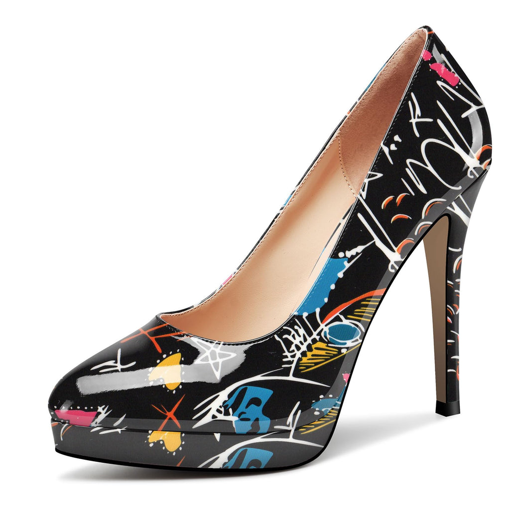 Castamere Womens High Heels Platform Pumps Slip-on Stilettos 12CM Heel Office Dress Shoes