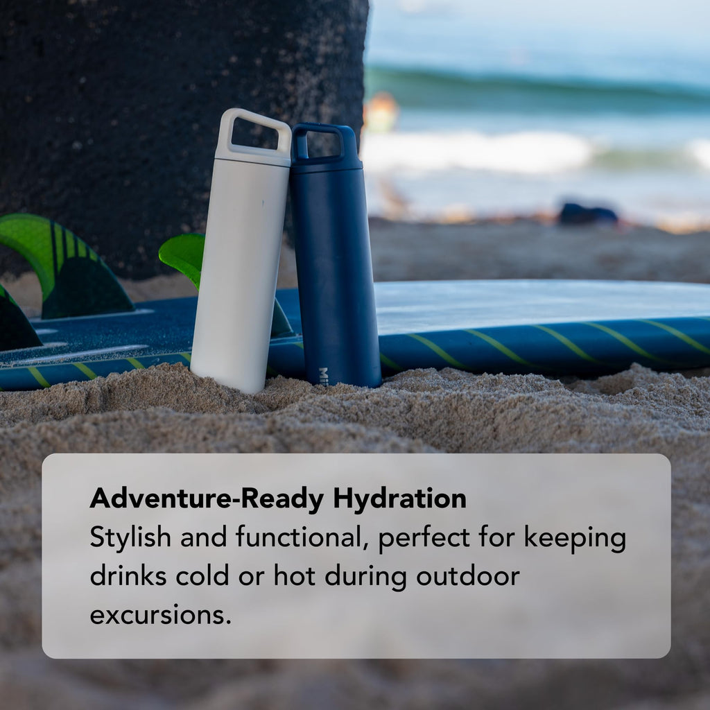 MiiR Wide Mouth Water Bottle - 20oz Insulated Water Bottle in Stainless Steel with Double Wall Vacuum Insulation, Leakproof Design, Keeps Drinks Hot or Cold | Stainless Steel with Double Wall Vacuum Insulation, Leakproof Design, Keeps Drinks Hot or Cold