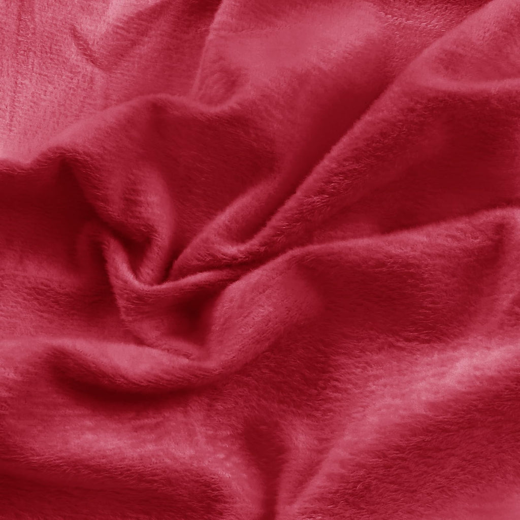Entisn Minky Fabric by The Yard, 1 Yard x 60 Inch Wide Pre-Cut Fleece Fabric Beige Cuddle Minky, Solid Soft Plush for Blanket, Pillow Cover, Scarf, Sewing