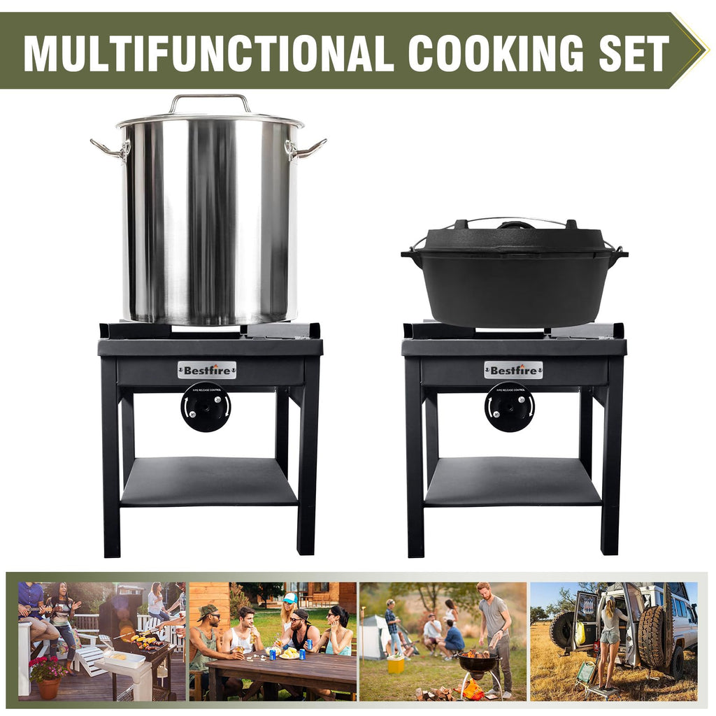BESTFIRE Foldable Flat Top Grill, Outdoor Griddle-3 Burner Propane Griddle with Two Foldable Shelves,36" Flat Grills Outdoor-45,000 BTU Gas Grill for BBQ& Outdoor Cooking,Black