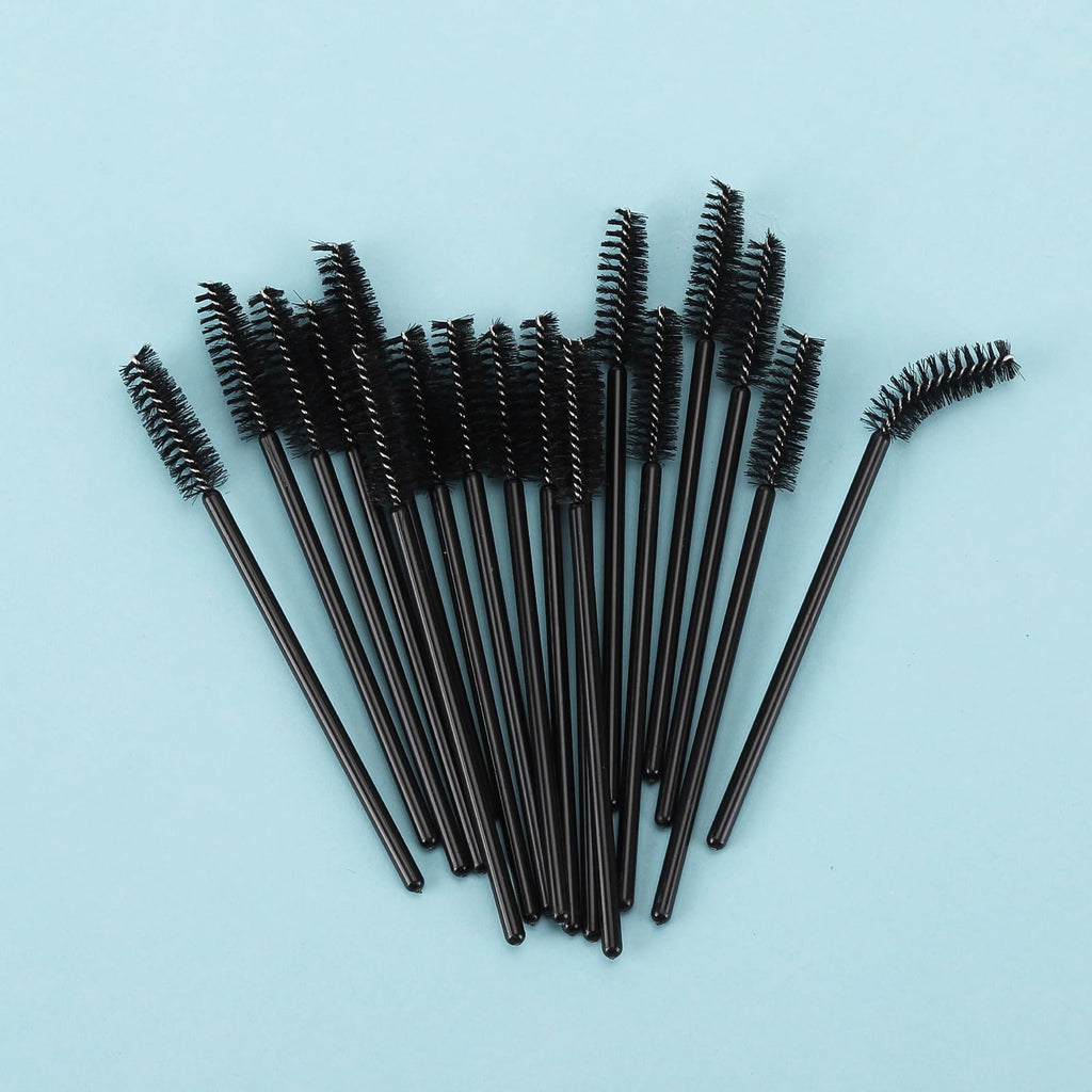 Tbestmax 500 Disposable Mascara Wands Eyelash Brush Spoolies for Eyebrow Eye Lash Extension, Makeup Brushes Applicators Kits - 5 Colors