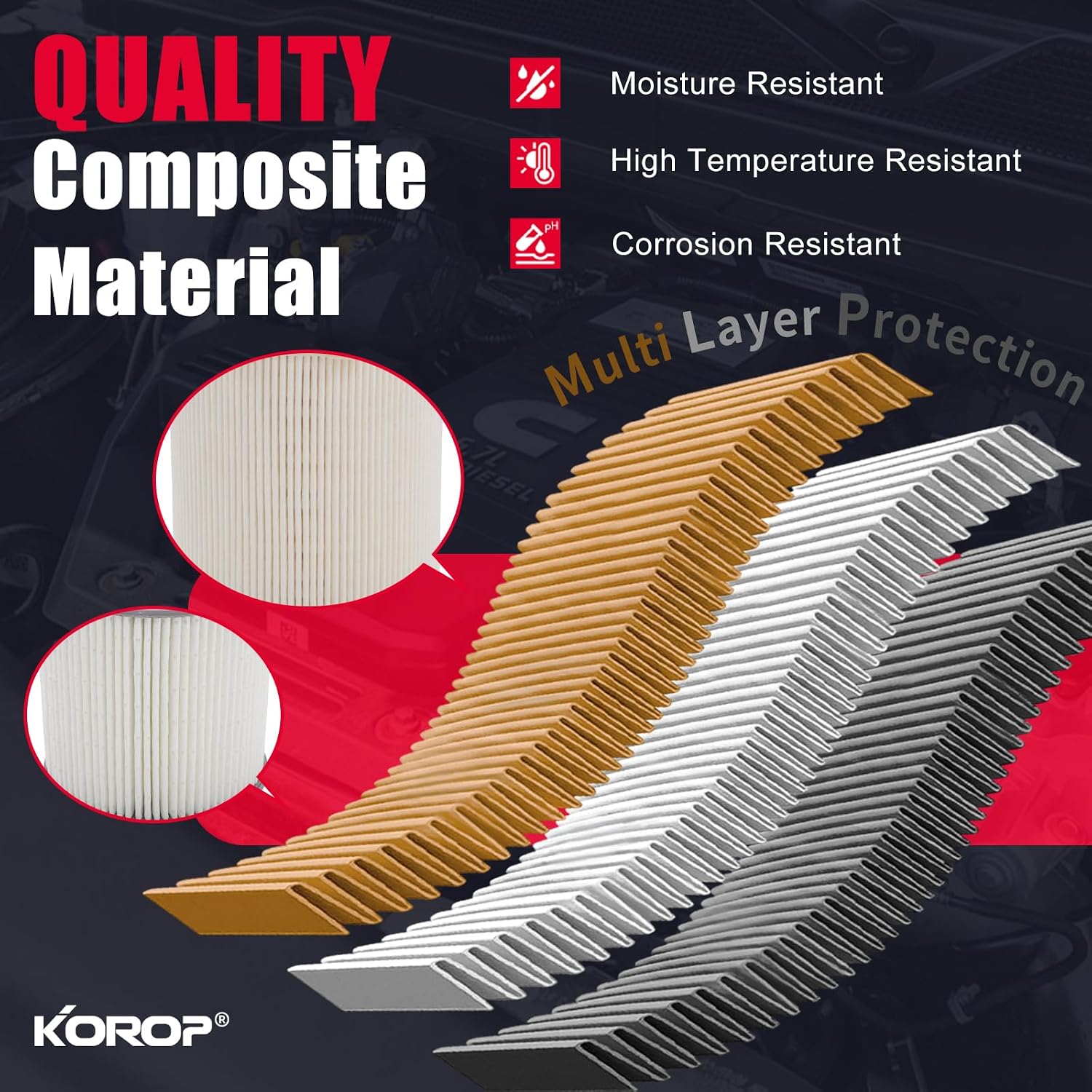 6.7 Cummins Fuel Filter Water Separator and Oil Filter Kit Compatible with 2019-2024 Dodge Ram 2500 3500 4500 5500 6.7L Cummins Turbo Diesel Engines Replaces# 68436631AA 68157291AA 5083285AA