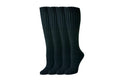 Amazon Essentials Women's Comfortable Cotton Knee High Socks, 4 Pairs