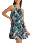 ANYFITTING Summer Dress with Built in Bra Casual Beach Sundress Flowy Halter Mini Short Dresses for Women 2026