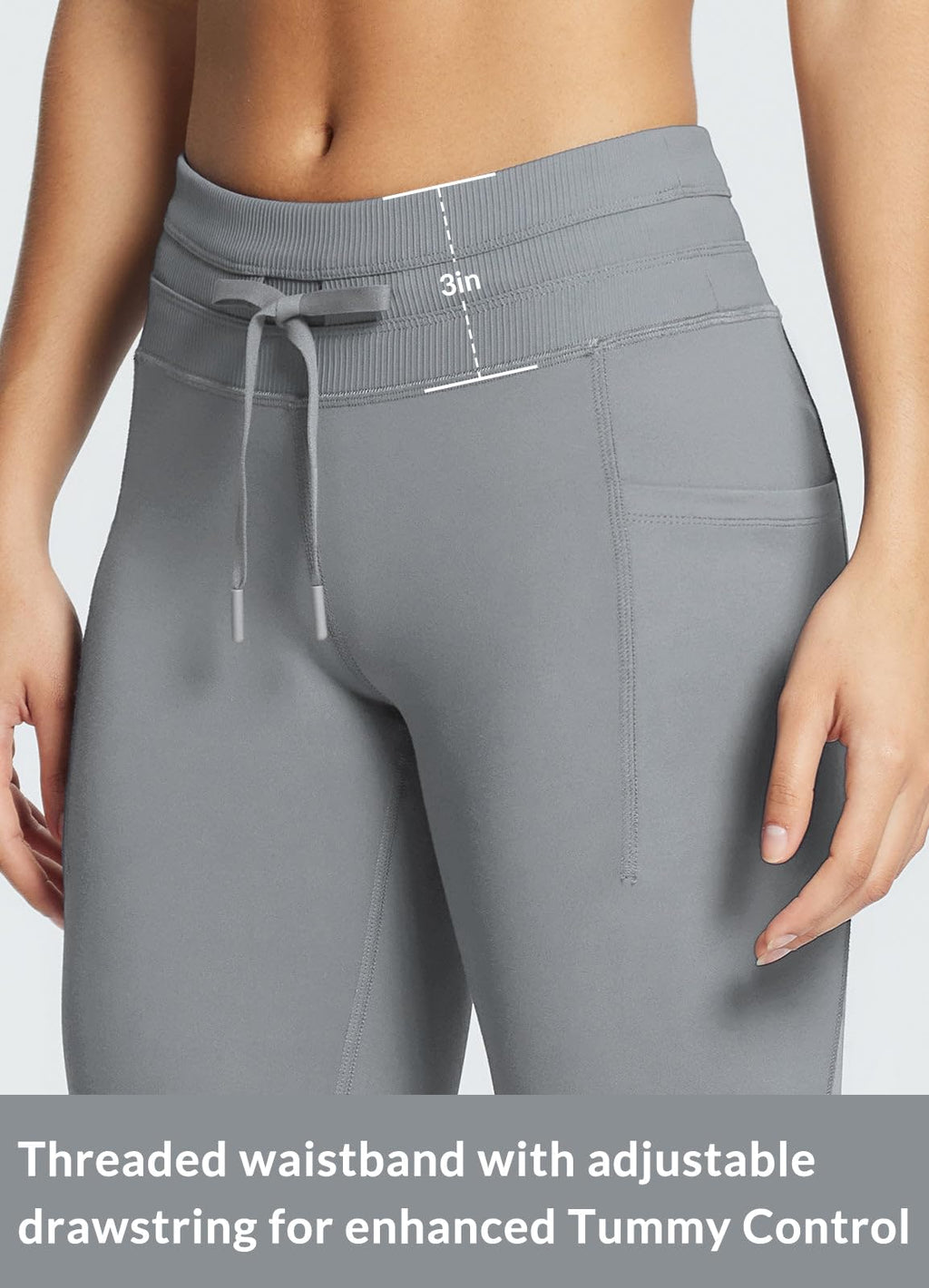 baleaf Women's Fleece Lined Leggings Water Resistant High Waisted Thermal Warm Winter Tights Ski Hiking Pants with Pockets