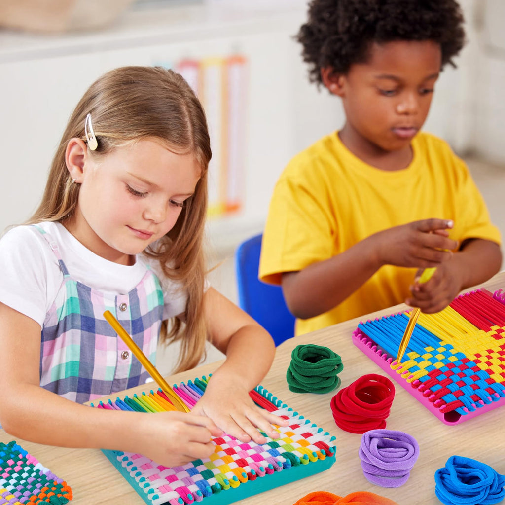 PREBOX 1000 PCS Weaving Loom Loops Refill, 10 Colors for 7 inch Potholder Loom, Craft Supplies for Kids and Beginners, Christmas & Birthday Gifts for Girls 6 7 8-10 10-12 Year Old
