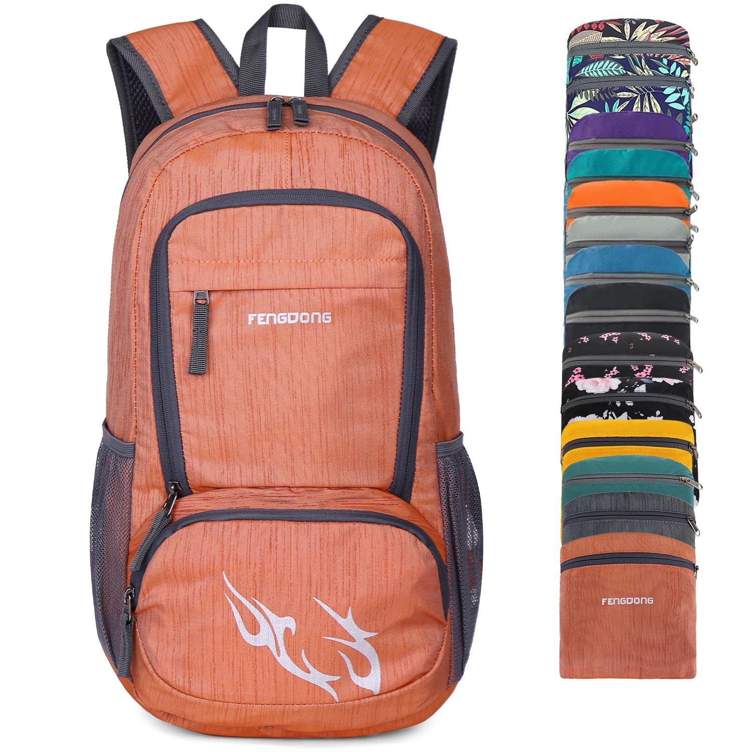 FENGDONG 35L Lightweight Foldable Waterproof Packable Travel Small Hiking Backpack Daypack for men women