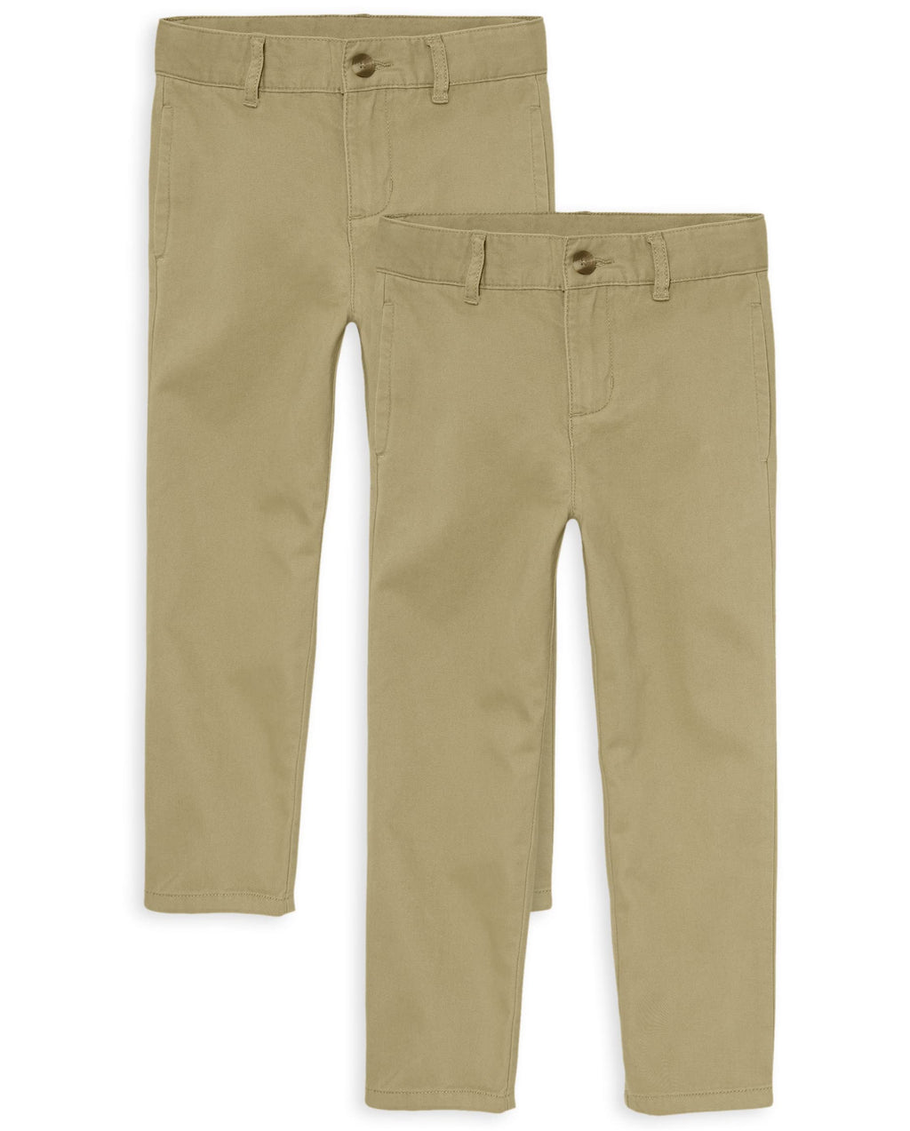 The Children's Place Boys' Stretch Relaxed Straight Chino Pants, Multipacks