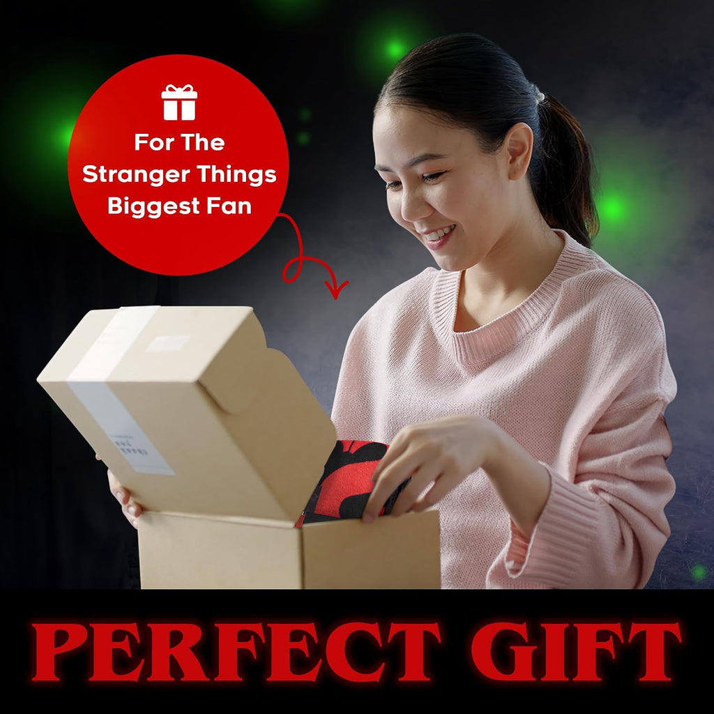 Stranger Things Blanket Throw Bedroom Accessories Fleece Blanket, Hellfire Club Soft Warm Winter Bed Throw 59.06 x 51.18 in Official Merch (Red)