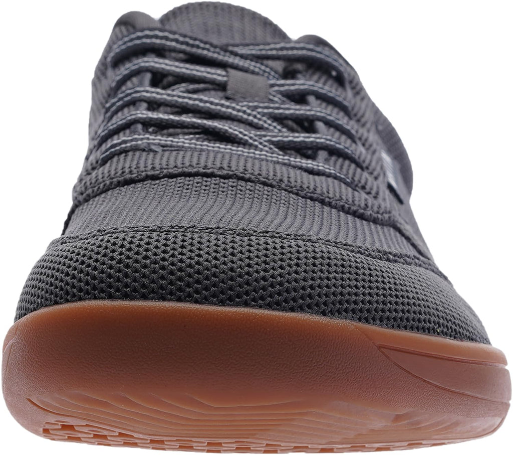 WHITIN Men's Wide Toe Box Barefoot Sneakers + Breathable Knit Walking Shoes