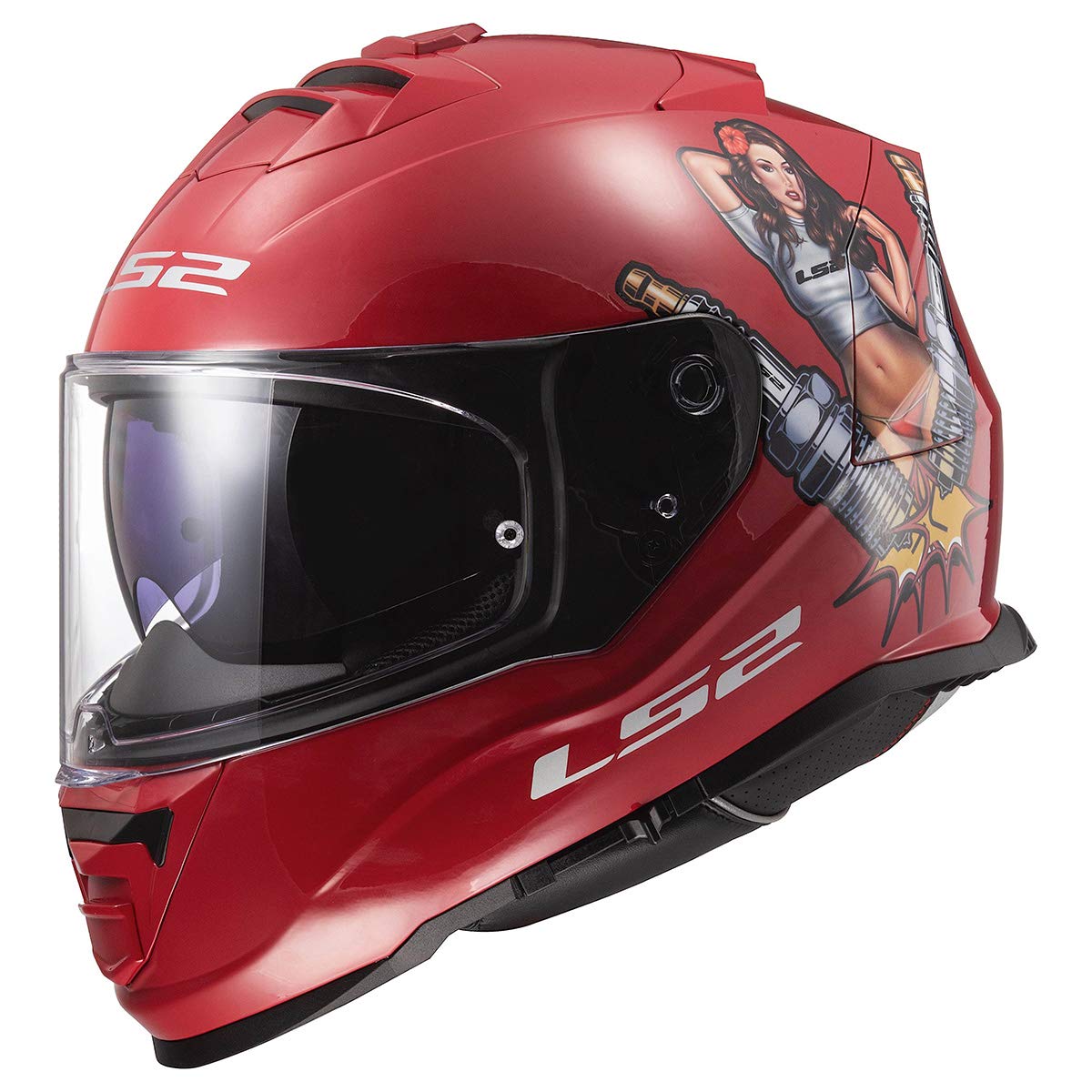 LS2 Helmets Assault Full Face Motorcycle Helmet W/ SunShield