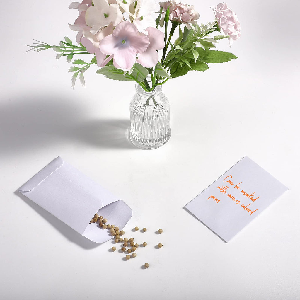ACSTEP 500 Pack Coin and Small Parts Envelopes #1 Tip Envelope 2-1/4 X3-1/2 Mini Envelope with Gummed Flap for Home, Garden or Office Use(Black)