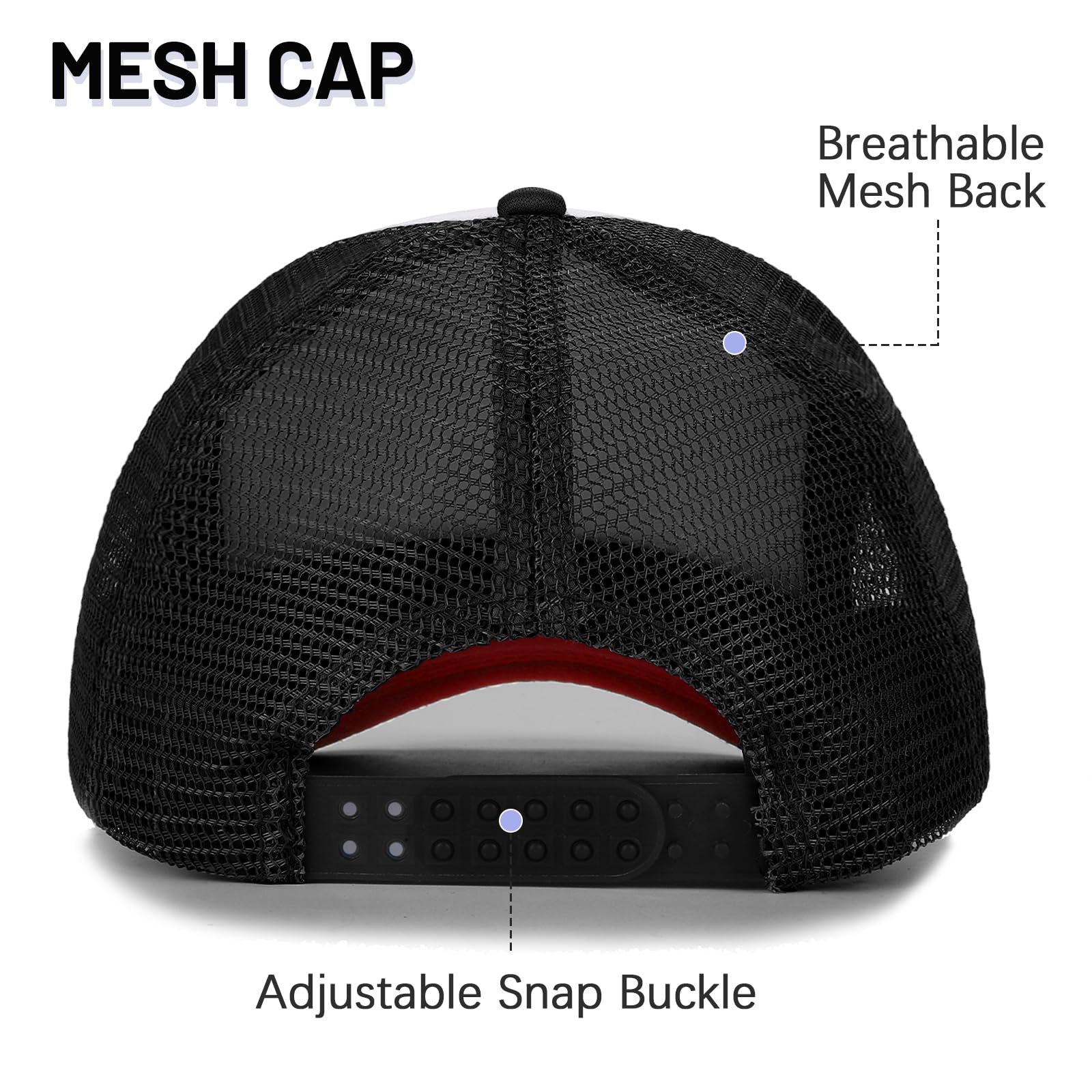 Ultrafun 10 Pack Trucker Hat Mesh Sublimation Blank Hats Adjustable Baseball Caps Hats for Men Women
