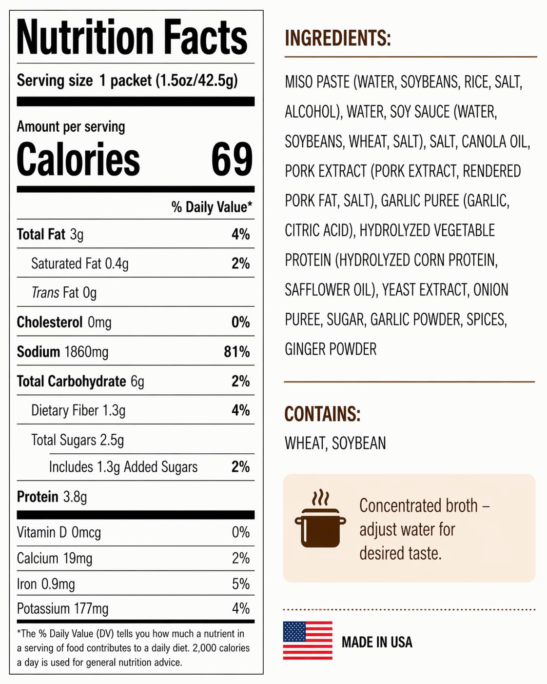 Kitchen Kurume® Japanese Ramen Broth Variety Pack, Tonkotsu (Pack of 6) & Miso Soup Base (Pack of 4), 17.4 Fl Oz, Made in USA, No MSG, No Preservatives