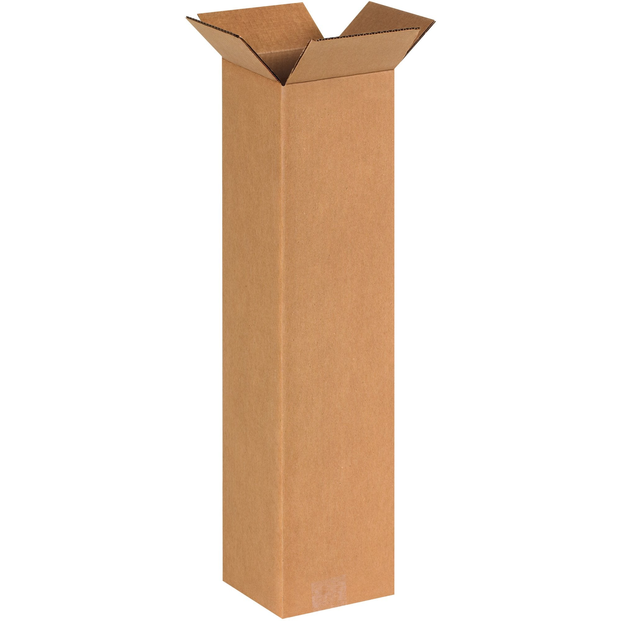 BOX USA 4x4x40 Tall Corrugated Boxes, Tall, 4L x 4W x 40H, Pack of 25 | Shipping, Packaging, Moving, Storage Box for Home or Business, Strong Wholesale Bulk Boxes